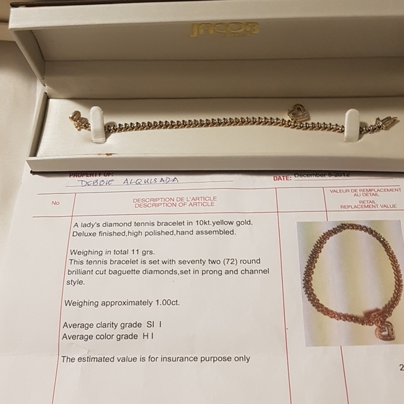 1 Carat Tennis Bracelet. - Picture 4 of 8